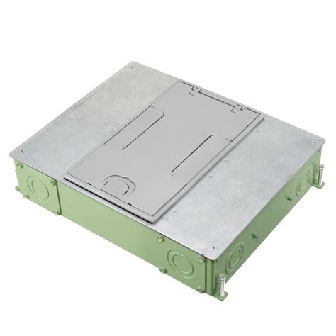 electrical cast in place floor box|recessed 4 gang concrete floor box.